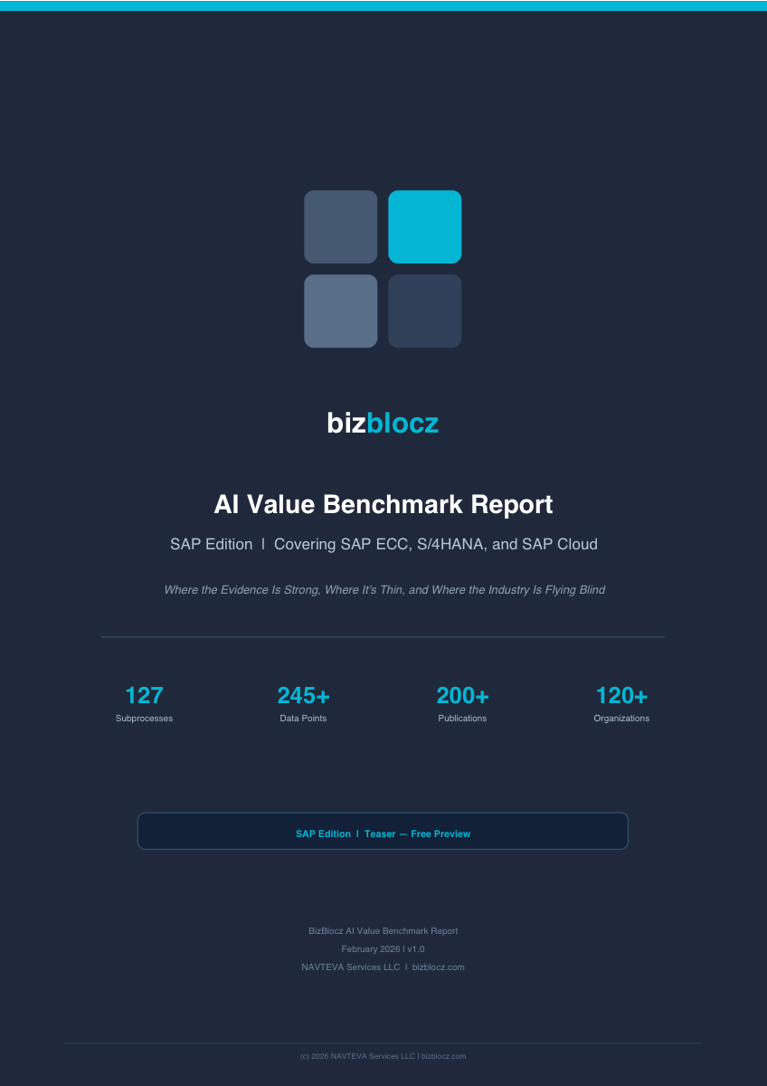 Benchmark Report Teaser — SAP Edition